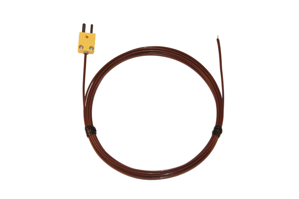 08516-82 Type-K, Teflon-Insulated Probe, Mini-Connector, Exposed, 24 -Gauge