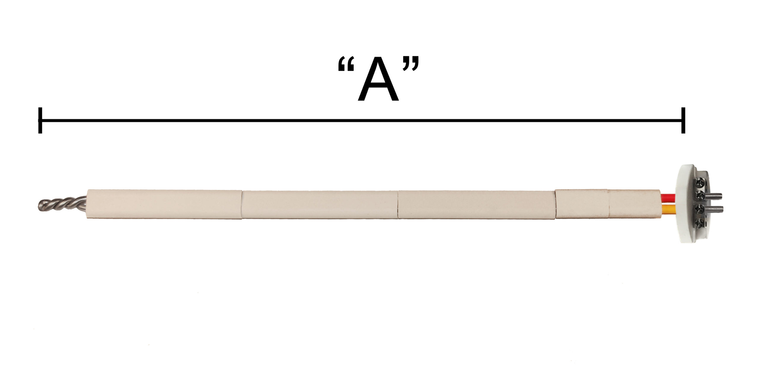 12" Type K Replacement Element with Ceramic Terminal Block