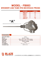 Brewery and Tank Beverage Probe